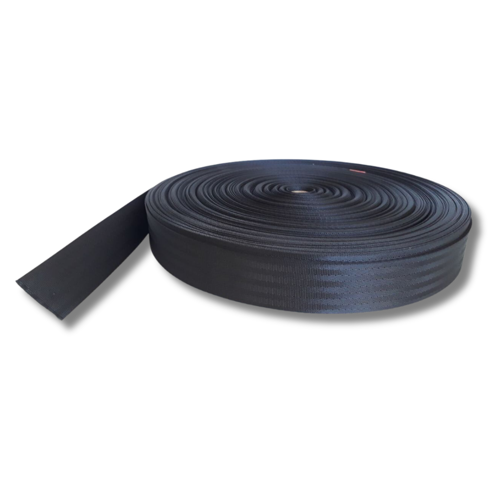 Restraint webbing can be used for tarps, military bags and within the canvas industry.