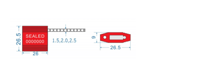 Cable Wire 2.5 is a strong and durable cable seal