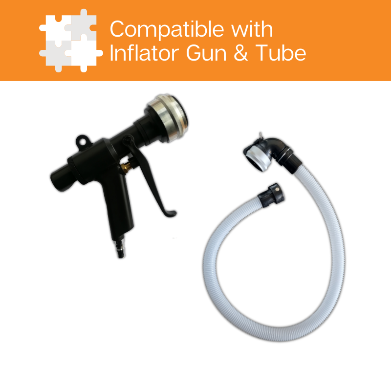 Our dunnage bags are compatible with our Inflator Gun or Tube