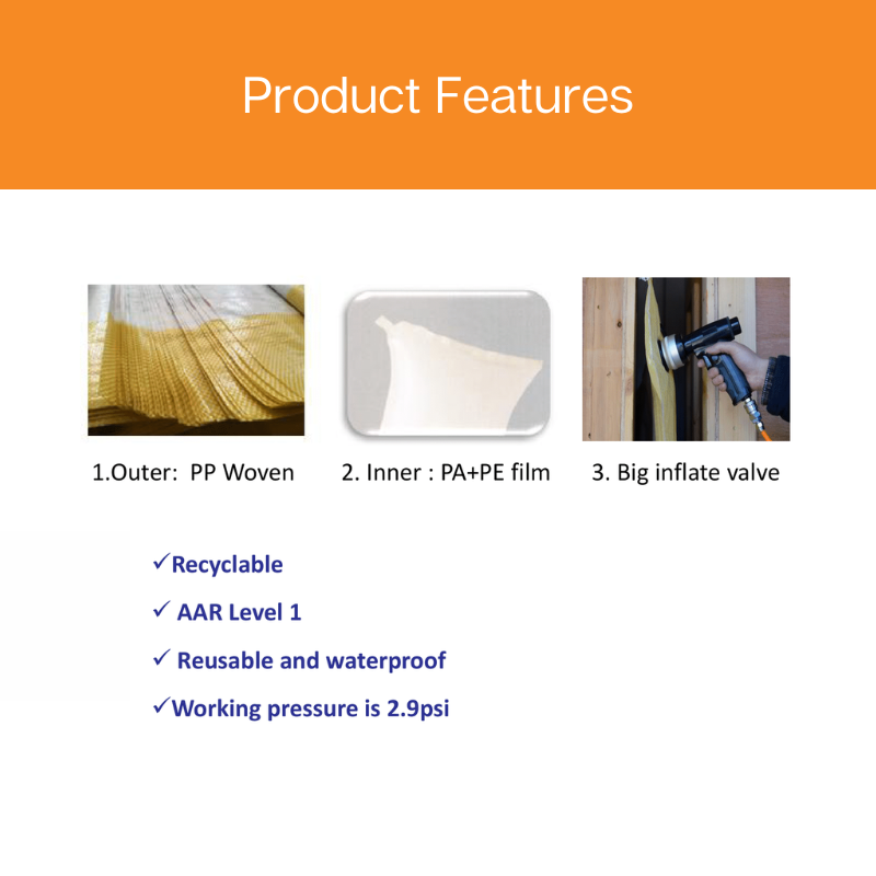 Dunnage Bags are recyclable, reusable and waterproof