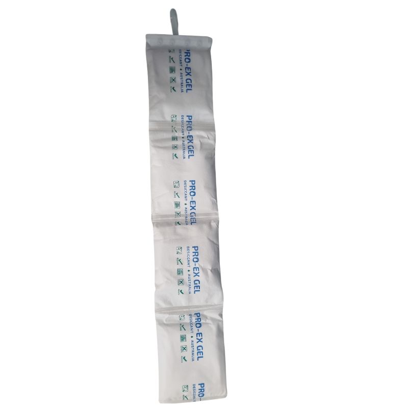 The Pro-Ex 1kg hanging desiccant protects cargo items from moisture damage when in transit.