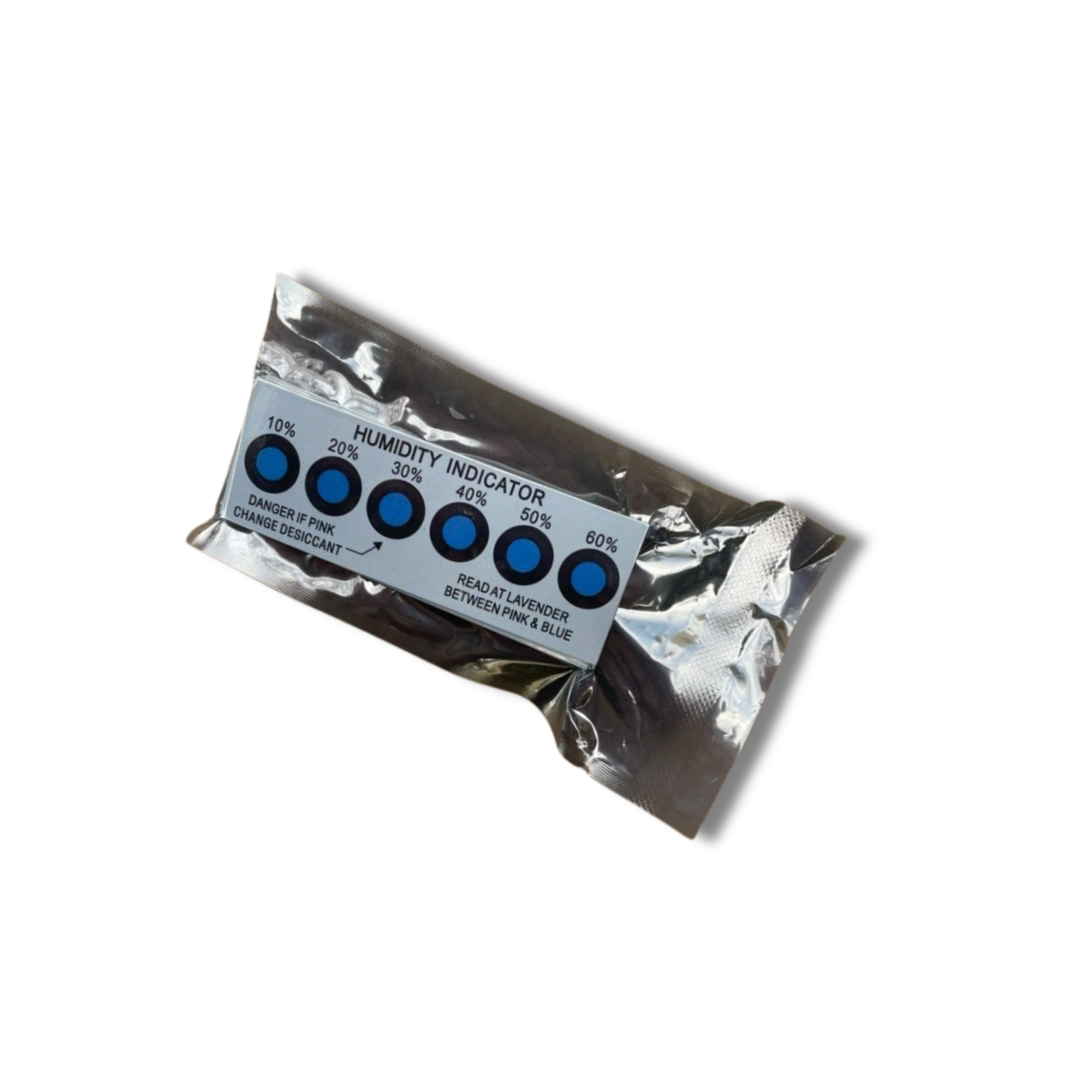 Humidity indicator Cards provide a quick and inexpensive means of monitoring relative humidity levels of your storage or display areas. Vacuum packed in 25 pieces.