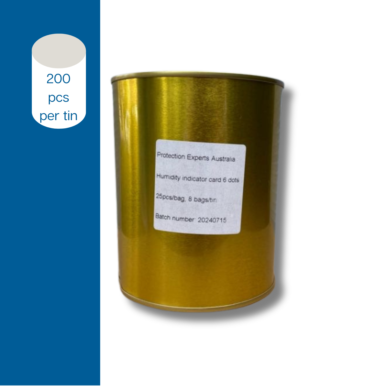 Monitor moisture levels with the humidity indicator cards which provide a visual indication of the relative humidity within a sealed environment. Vacuum packed in 25 pieces.